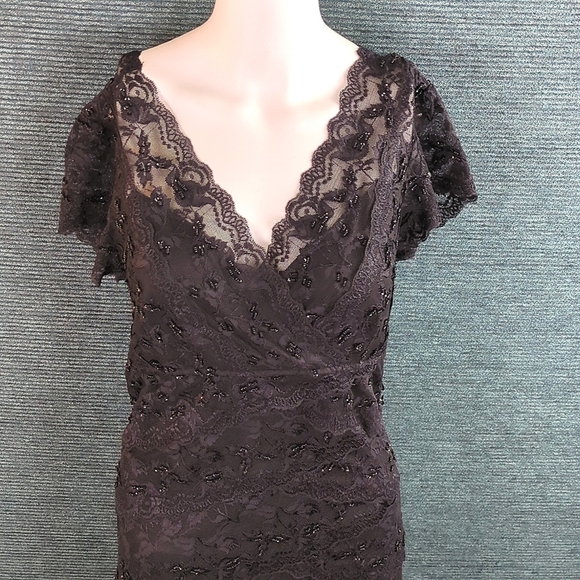 For Kitty Rescue! Blu Sage Tiered Lace Beaded Dress - Picture 2 of 13